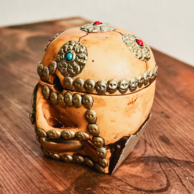 呪物 カパラ 天珠 チベット カパーラ 頭蓋骨 念珠 ク