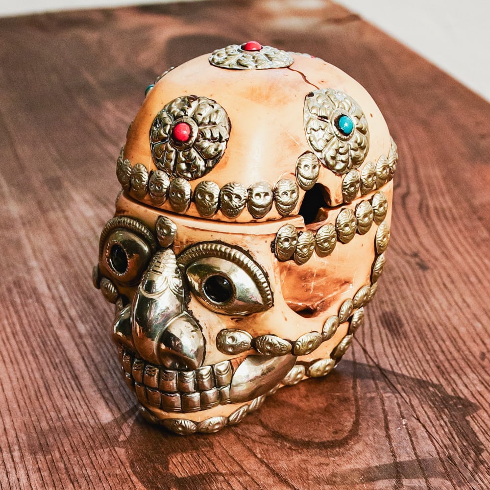 モンキーチベタンスカル チベット法具 チベット密教の法具《チベタン