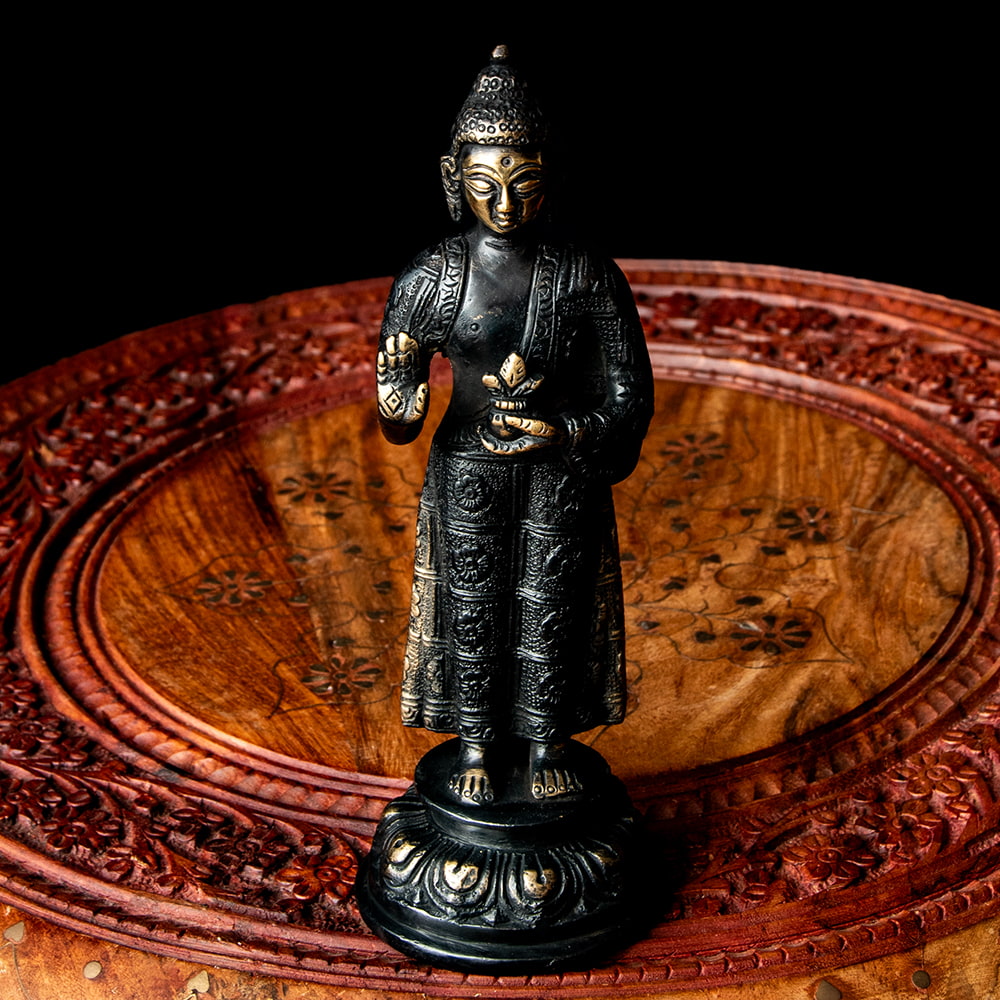 仏教美術 樹脂製 観音菩薩像 仏像 置物 V 8378 【公式通販】