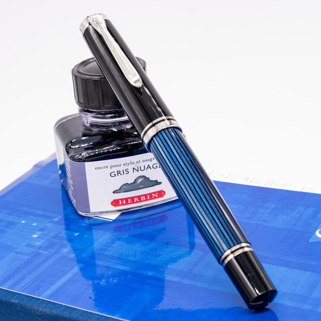 Pelikan Souveran M805 Fountain Pen - Blue Stripe – Truphae