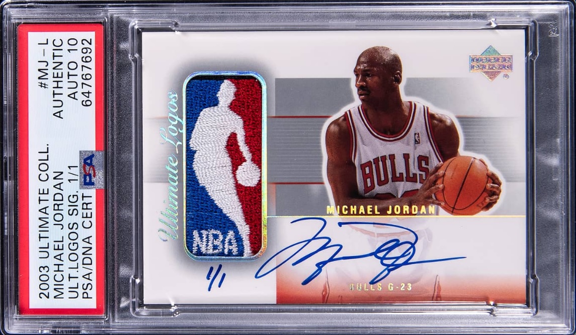 4億6,555万円！ サイン入りロゴマンパッチが、ジョーダントレカの新