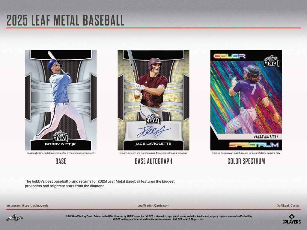 製品情報】⚾ 2025 LEAF METAL BASEBALL JUMBO | Trading Card Journal