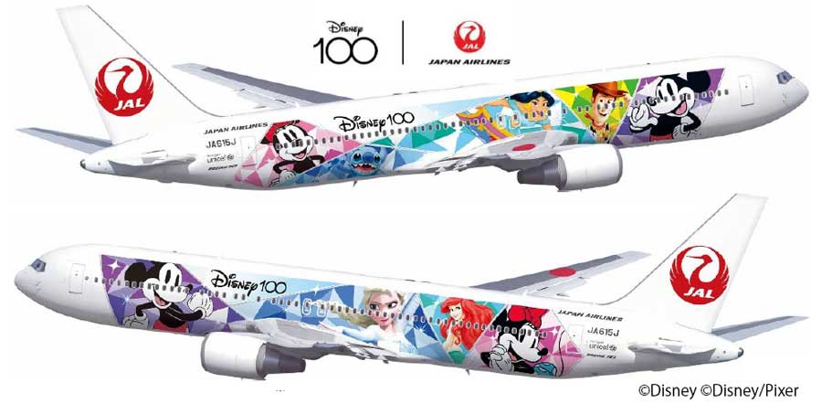 JAL ディズニー100周年塗装 767-300 1:200 JAL Dream Express Disney