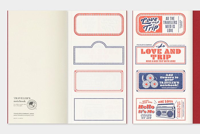 TRAVELER'S notebook LOVE AND TRIP Red / レッド | TRAVELER'S COMPANY