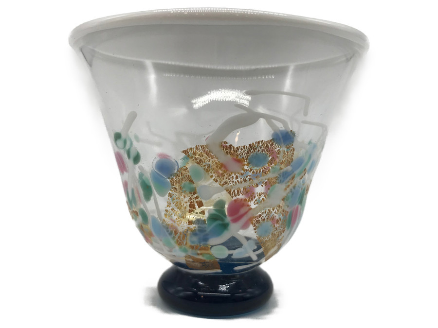 石井康治作 手吹きガラス 酒瓶 木箱入 石井康治作 手吹きガラス 酒瓶