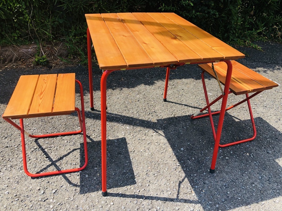 カステルメルリーノ テーブル ベンチ セット レッド castelmerlino