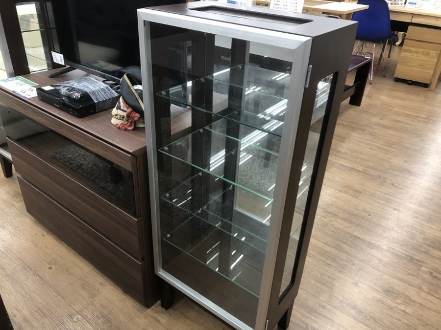 塩川光明堂 キュリオケース カルトーネ 800W-DB 7段 ガラス棚 ショー