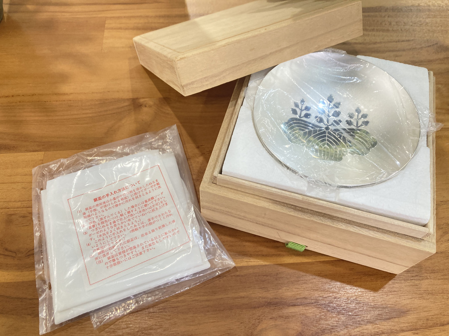 純銀 大蔵大臣】木箱付き！！銀杯 造幣局製 SILVER 94.85g 刻印 桜紋