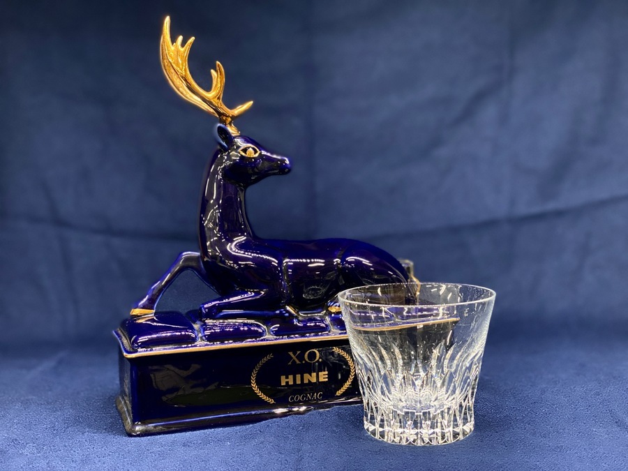 未開栓】HINE/ハイン X.O. リモージュ 青/ブルー 陶器ボトル 重量約