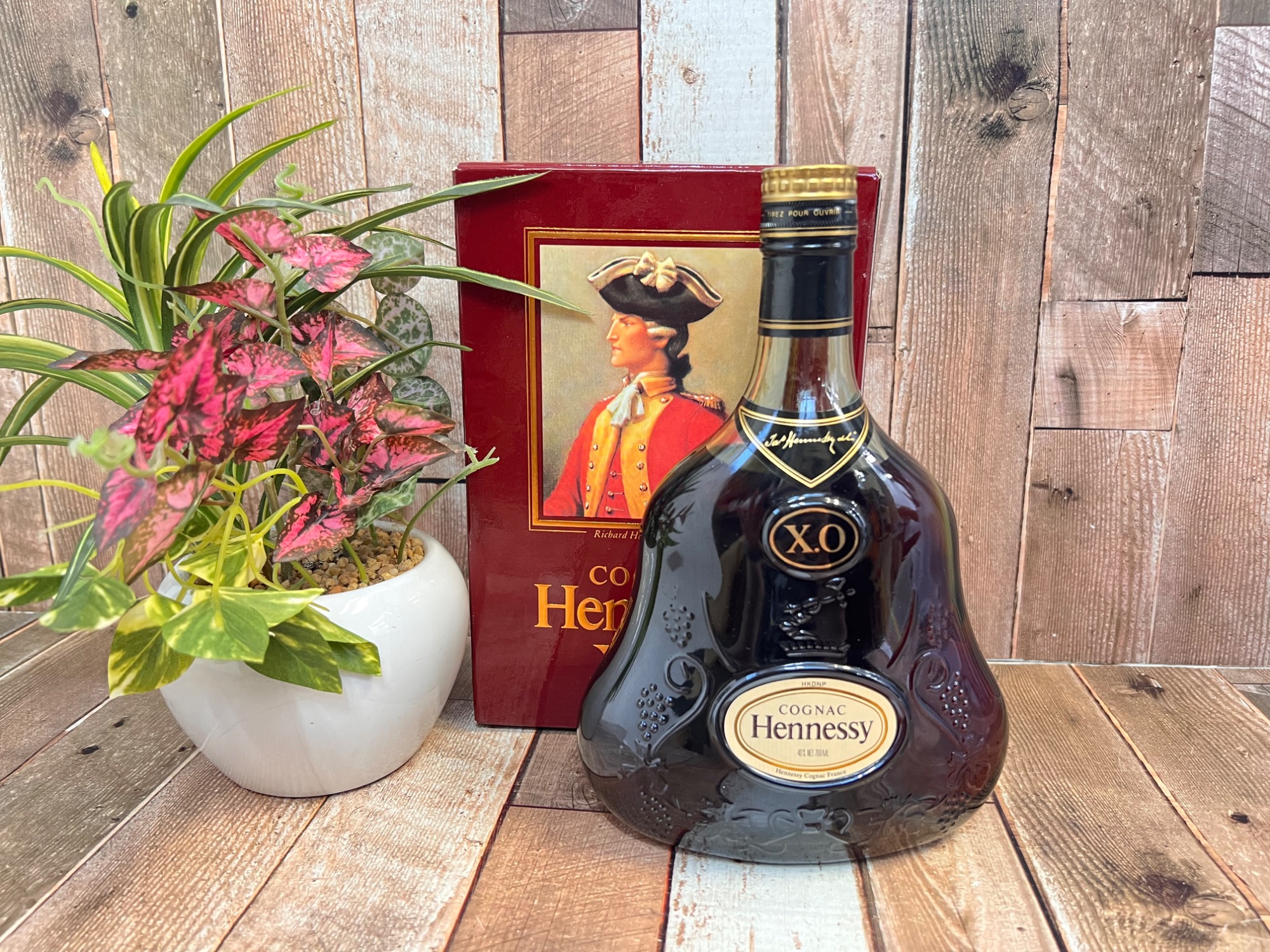 未開栓】Hennessy ヘネシー XO 黒キャップ クリアボトル ブランデー