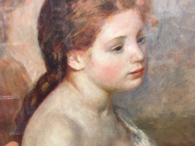 ルノワール 花を持つ少女