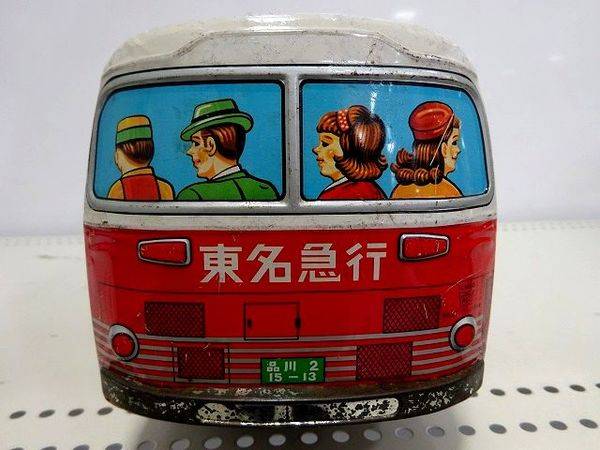 激レア 65cm イチコー 東名急行 バス ブリキ 昭和レトロ ビンテージ
