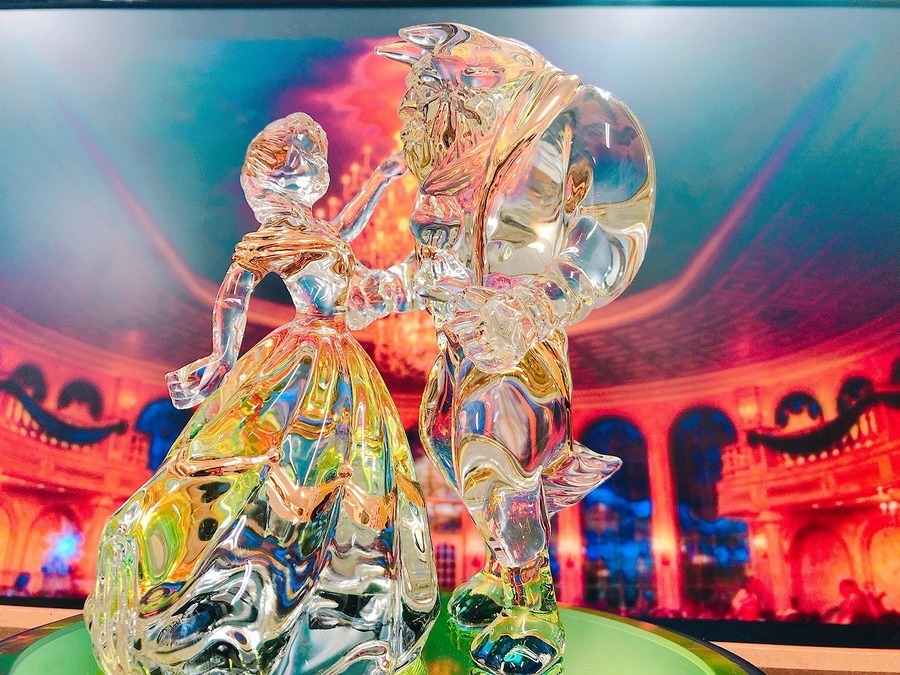 Disney】キラキラ輝く美女と野獣ガラスフィギュアが入荷致しました