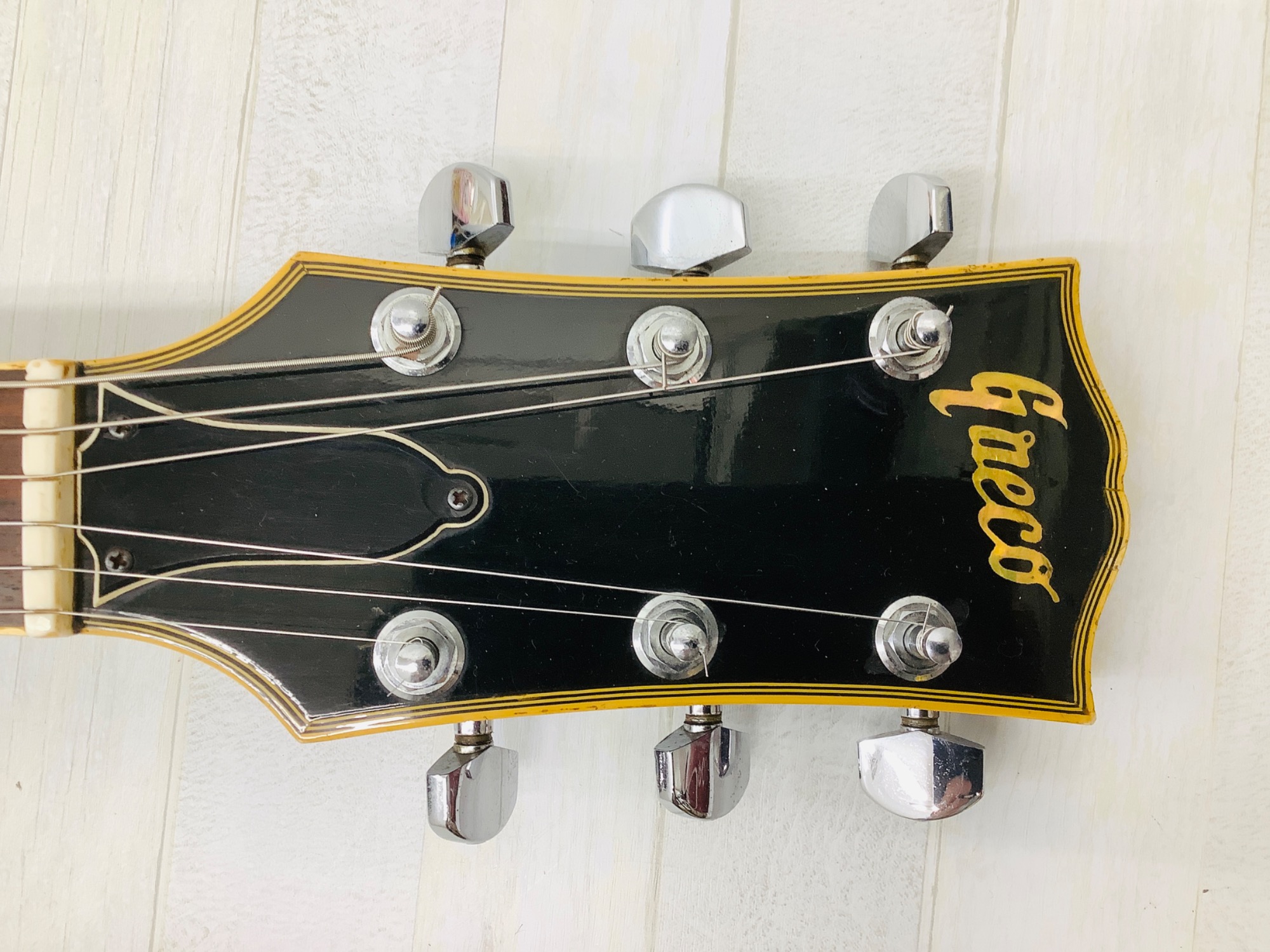 GRECO SUPER REAL トップフレイム中古JUNK puコンデンサ無し GRECO