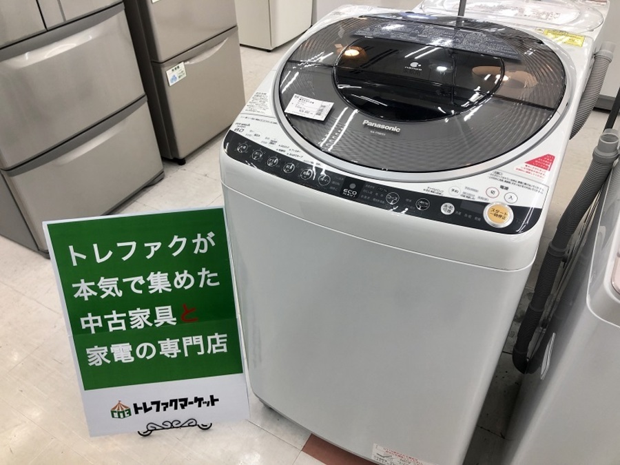 8.0kg洗濯機 温風乾燥付き Panasonic NA-FR80H8 2014年製