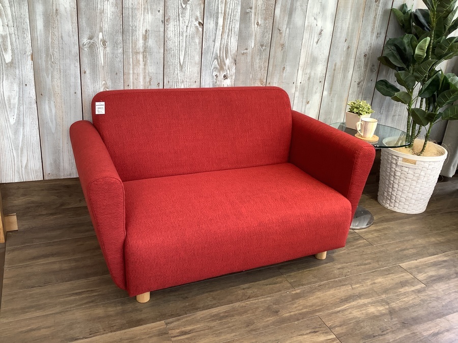 francfrancソファ 2人掛け Francfranc ホワイト合成皮革ソファ-2人掛け