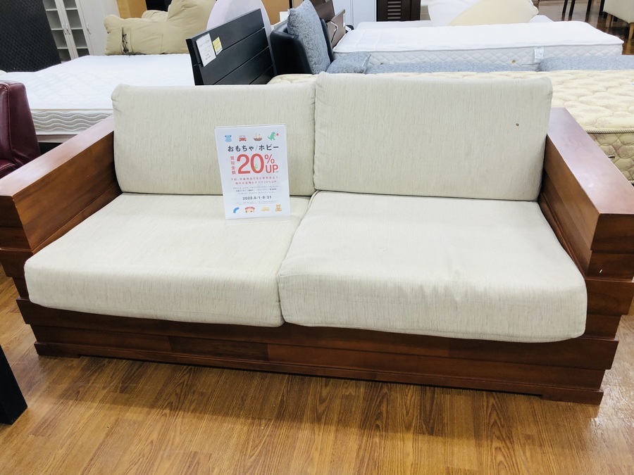 SCANTEAK/スキャンティーク】2.5人掛けソファー 買取入荷いたしました