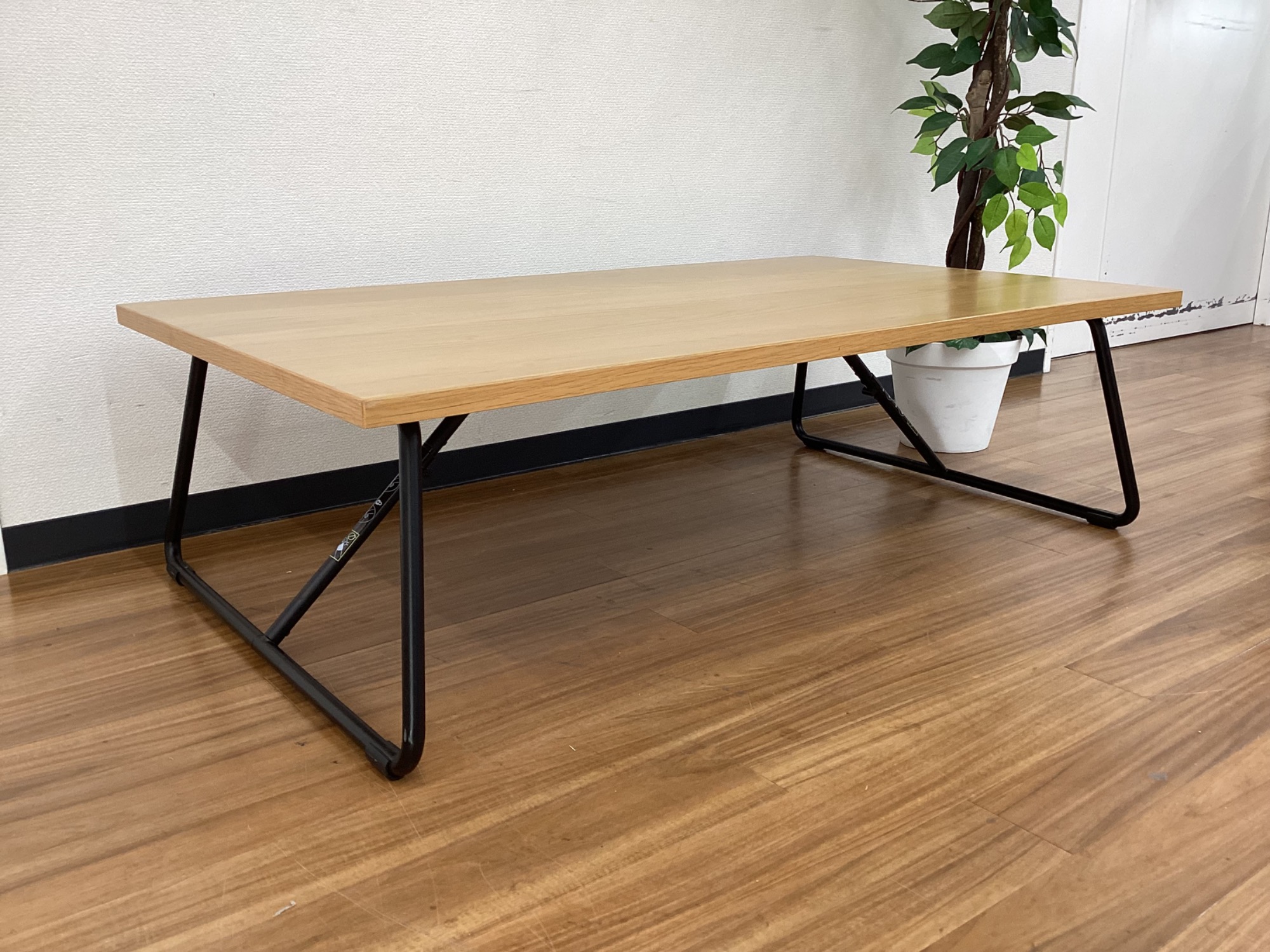 正規品，人気SALE 無印良品 MUJI 折りたたみテーブル 幅120cm オーク材