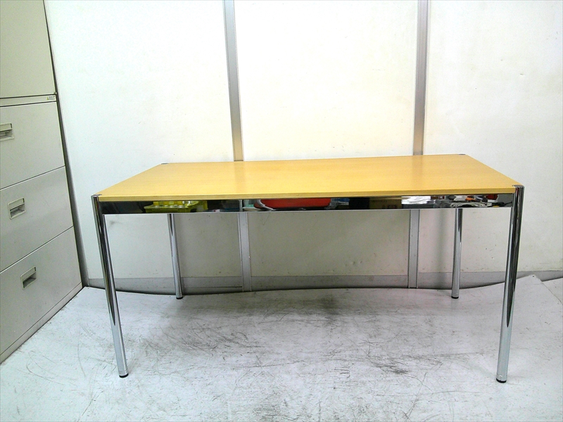 USMハラーテーブル 木目天板 W1500×D750×H740の通販情報 - トレジャー