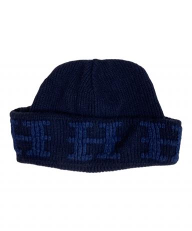 中古・古着通販】HERMES (エルメス) カシミヤニット帽 ネイビー サイズ