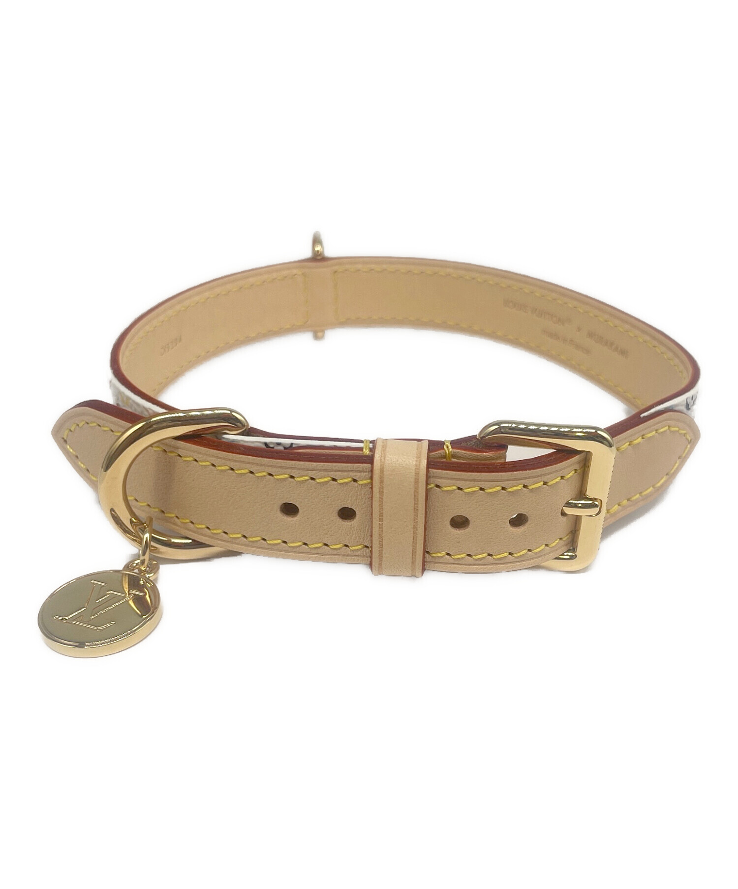 LOUIS VUITTON × MURAKAMI レザー犬用首輪 LOUIS VUITTON × MURAKAMI