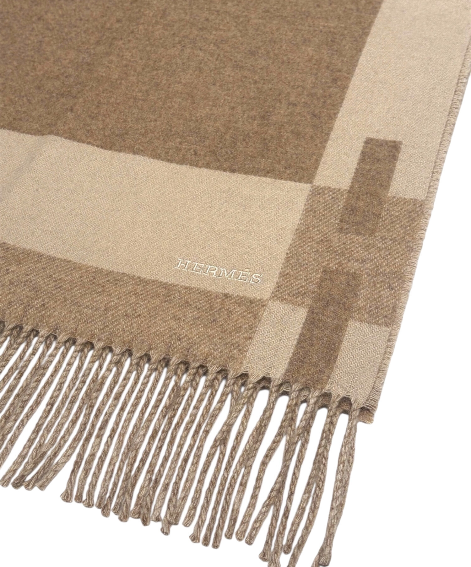 中古・古着通販】HERMES (エルメス) カシミヤマフラー Hパッサン