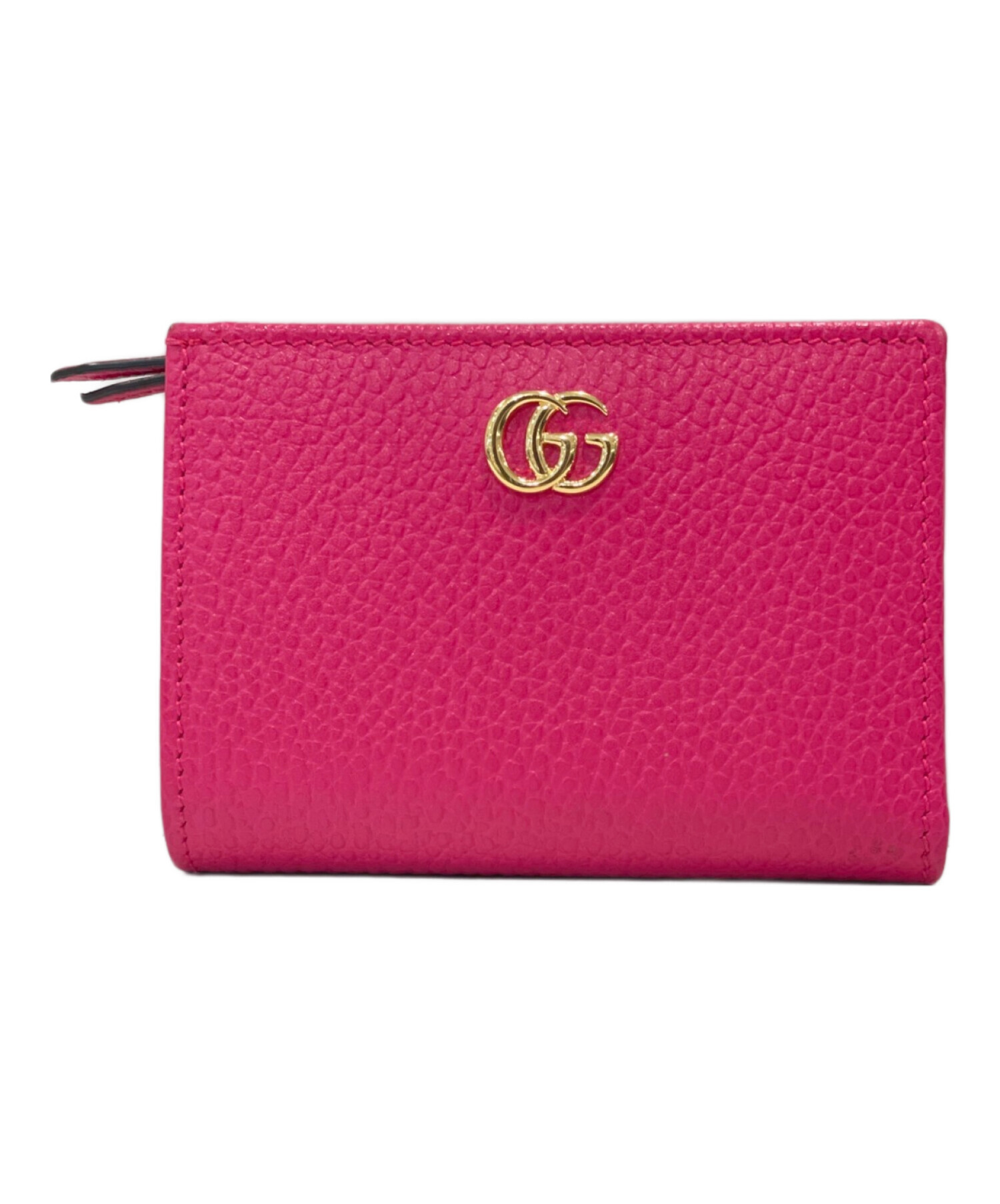 中古・古着通販】GUCCI (グッチ) 2つ折り財布 ショッキングピンク