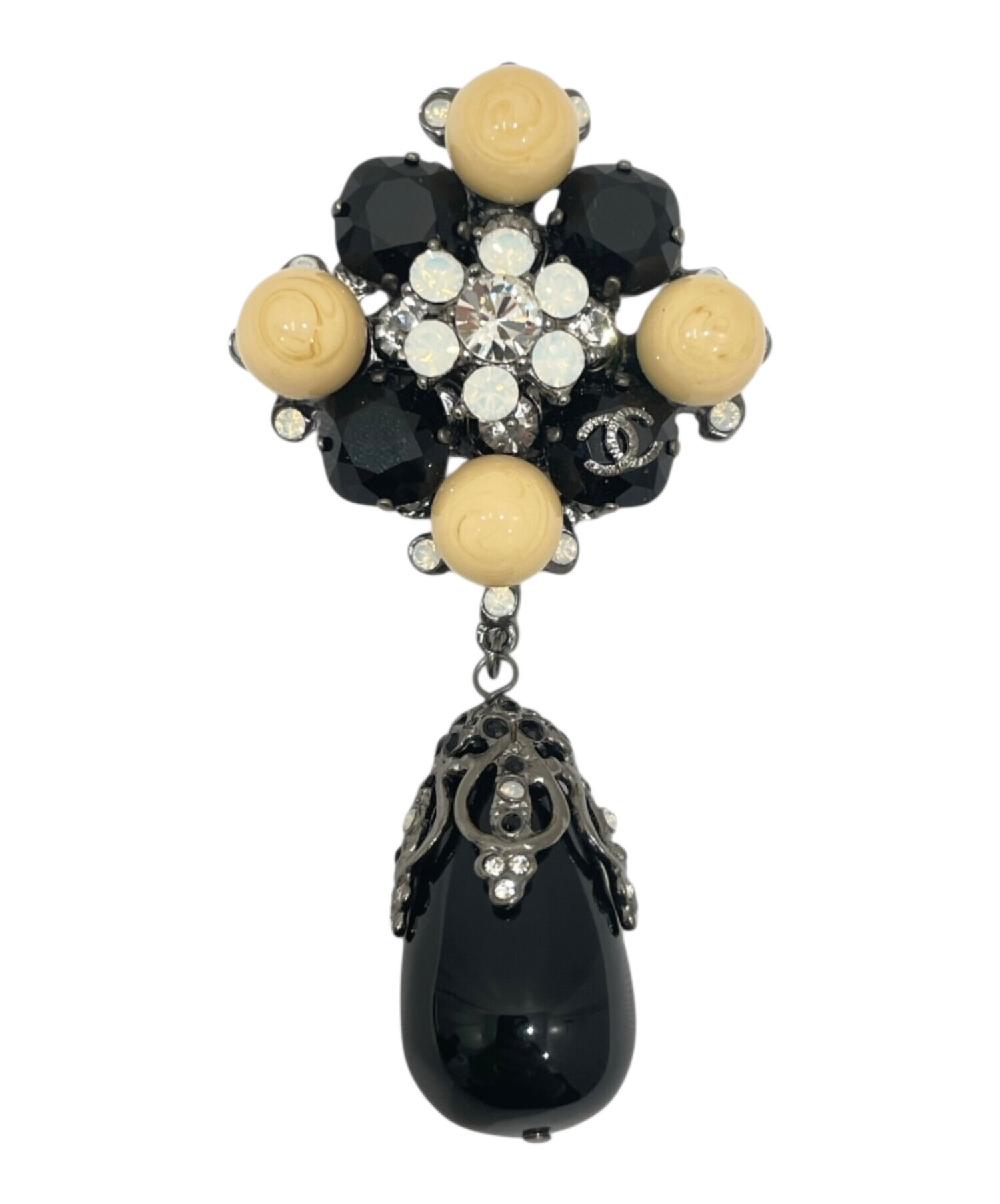 中古・古着通販】CHANEL (シャネル) ココマーク フェイクパール