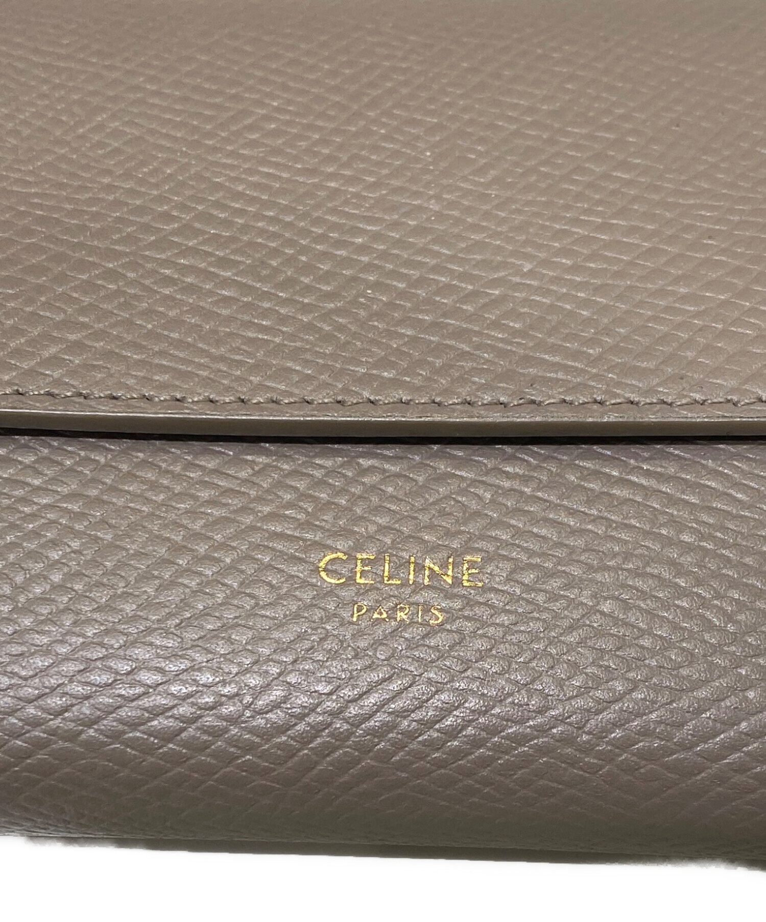 中古・古着通販】CELINE (セリーヌ) コンパクトウォレット グレージュ