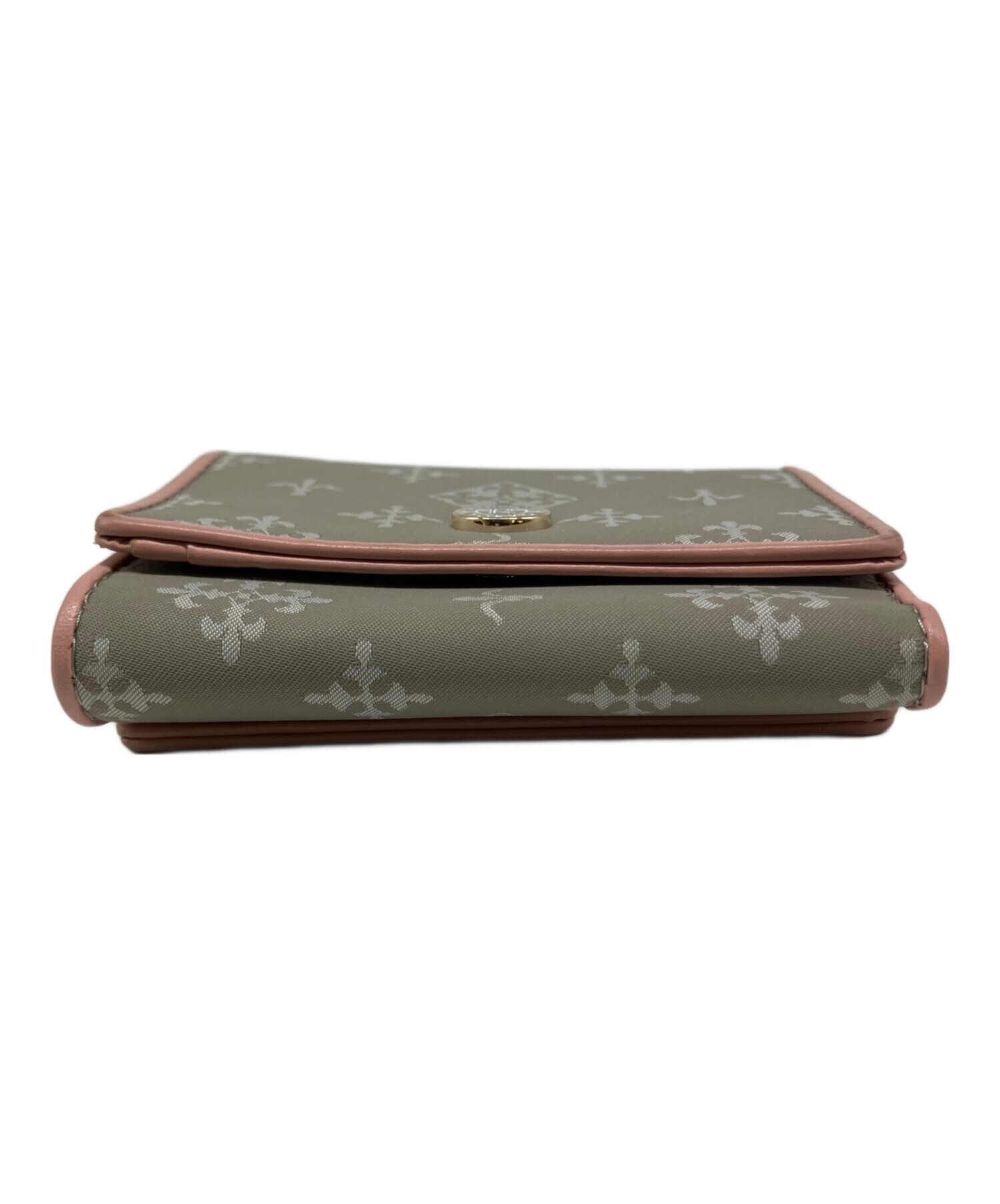 中古・古着通販】russet (ラシット) 3つ折り財布 グレー×ピンク