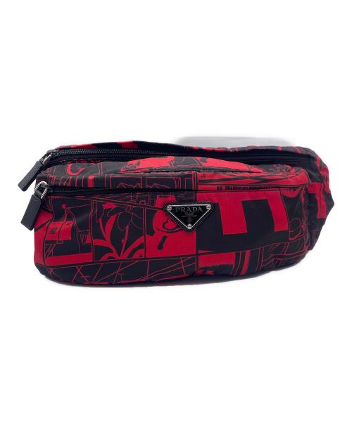 けい！ Used PRADA 赤タグ 大型ボストンバッグ BK系 PRADA