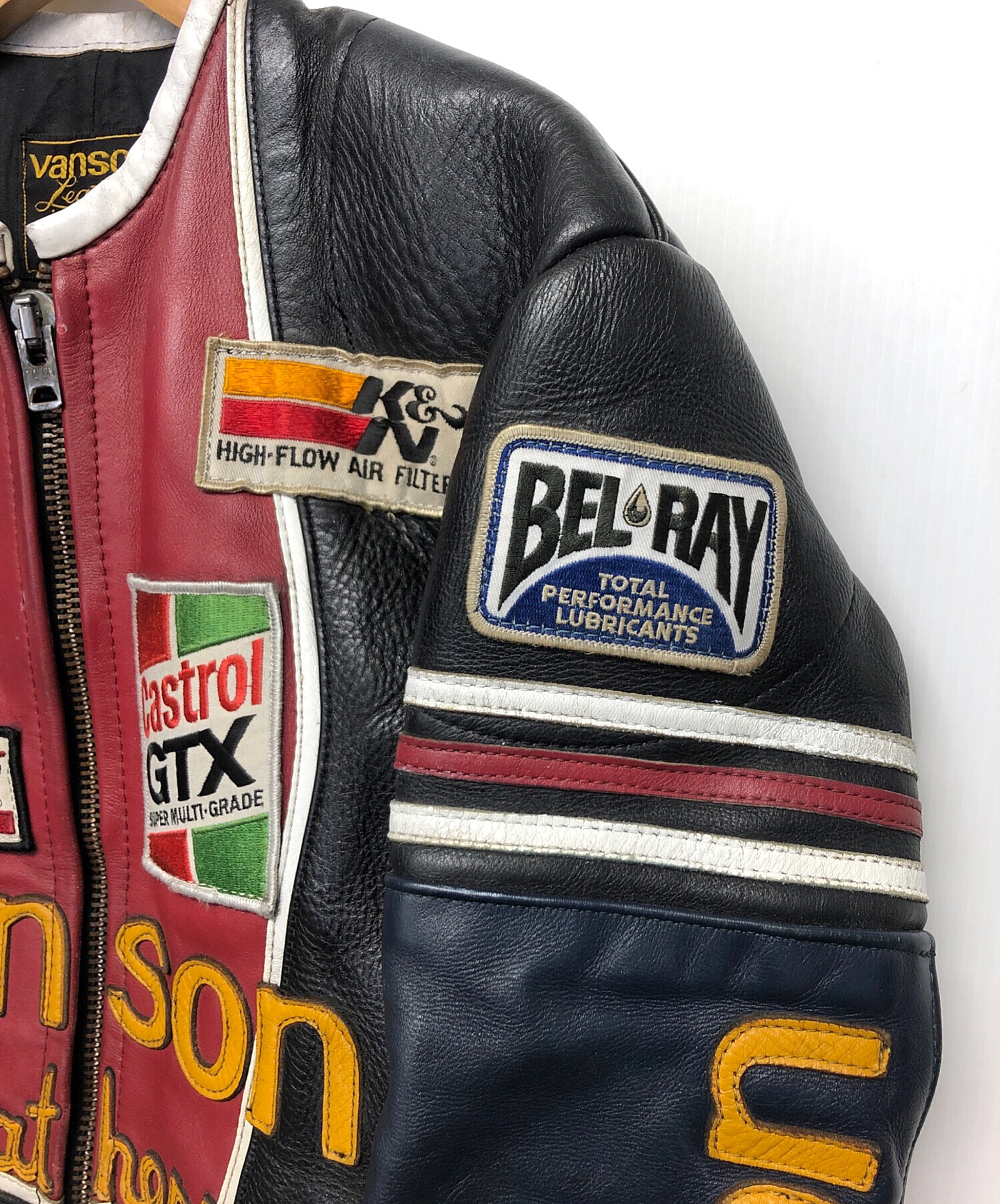 中古・古着通販】VANSON (バンソン) ワンスター ライダースジャケット