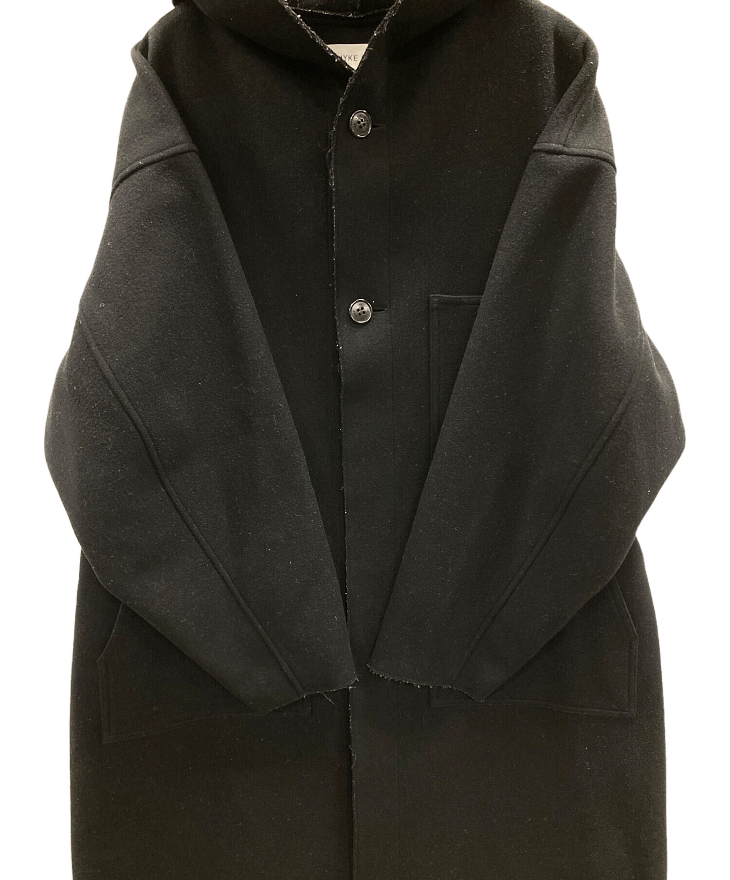 中古・古着通販】HYKE (ハイク) Melton Hooded Work Coat（メルトン