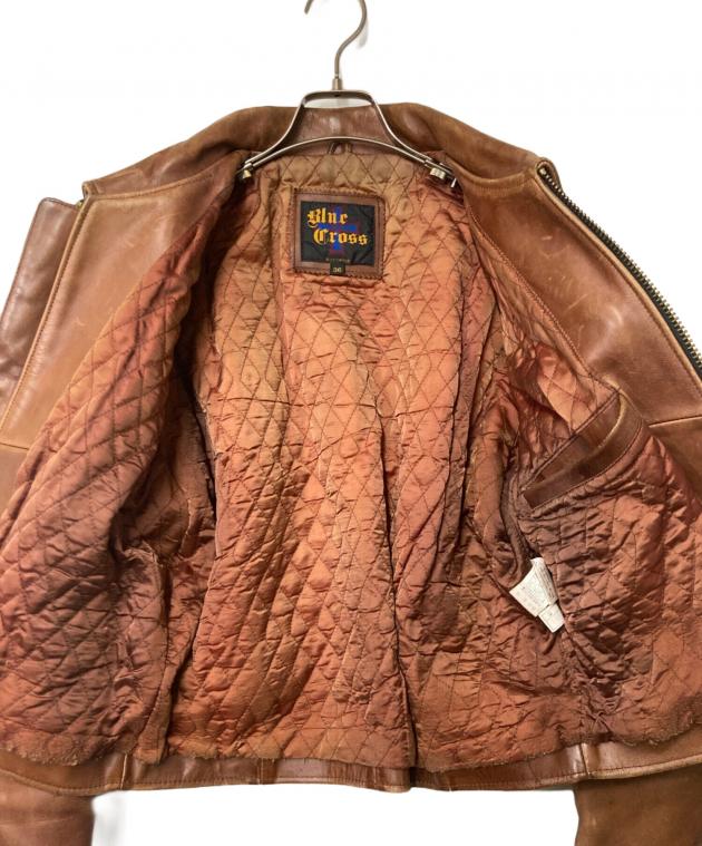 中古・古着通販】BLUE CROSS (ブルークロス) カウレザージャケット