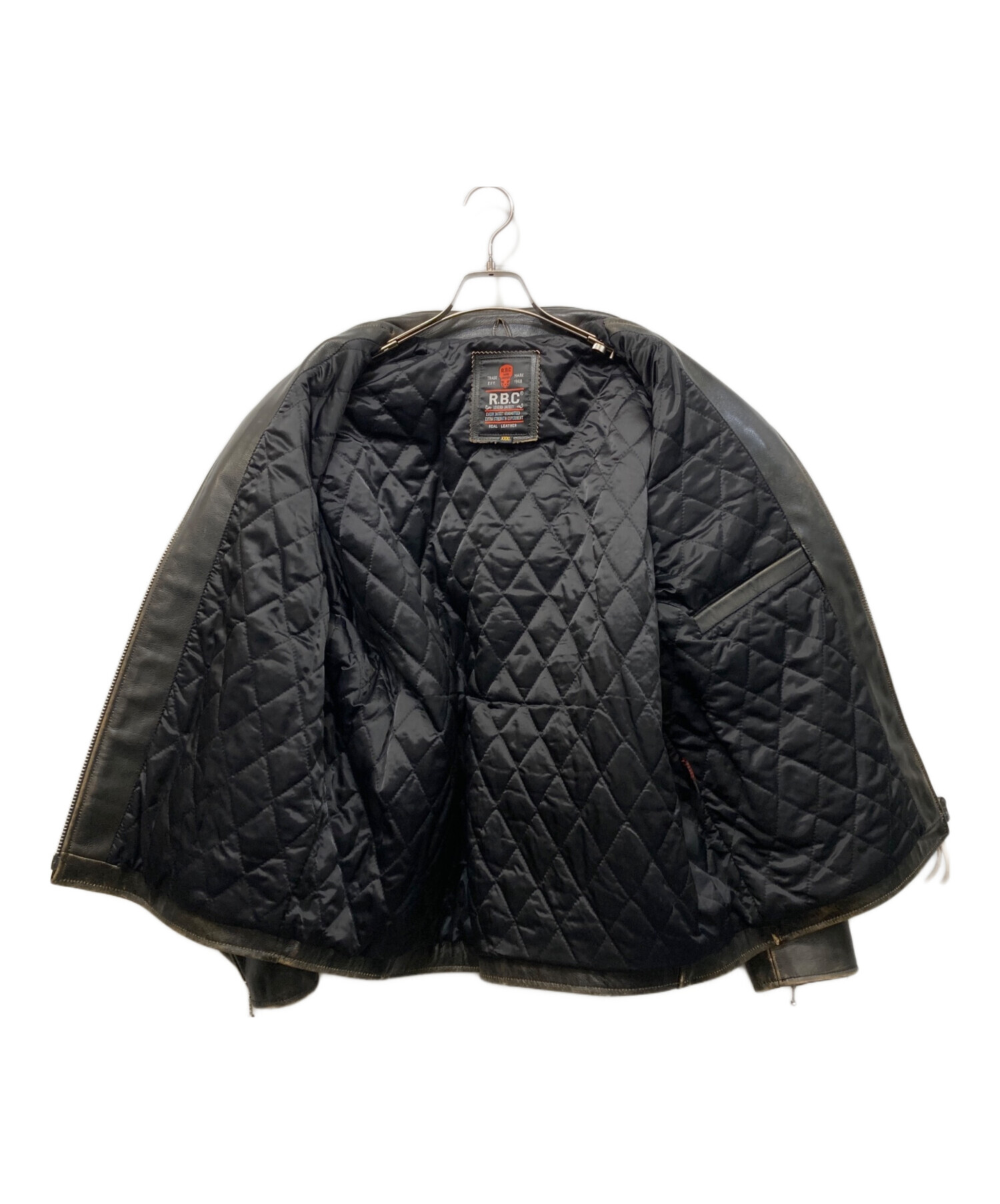 中古・古着通販】RBC (アールビーシー) レザーシングルライダース