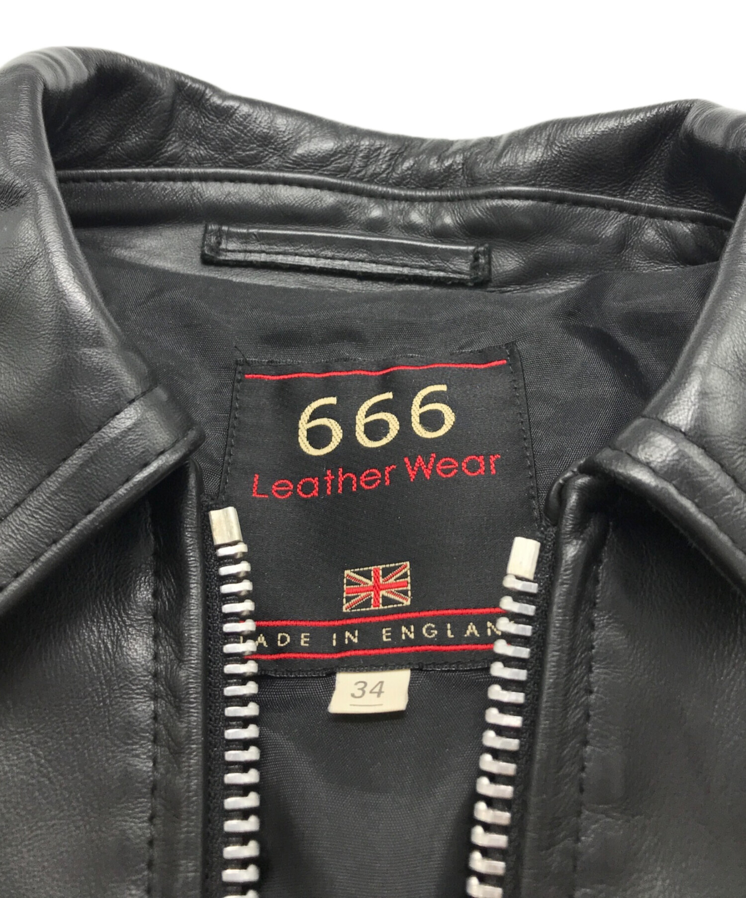 中古・古着通販】666 (666) シングルライダースレザージャケット