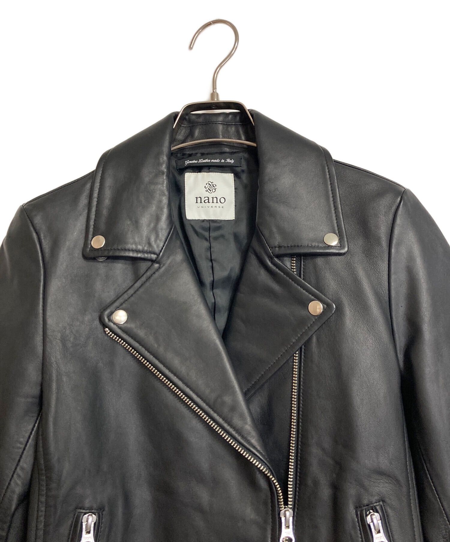 中古・古着通販】nano・universe (ナノ・ユニバース) ラムレザー