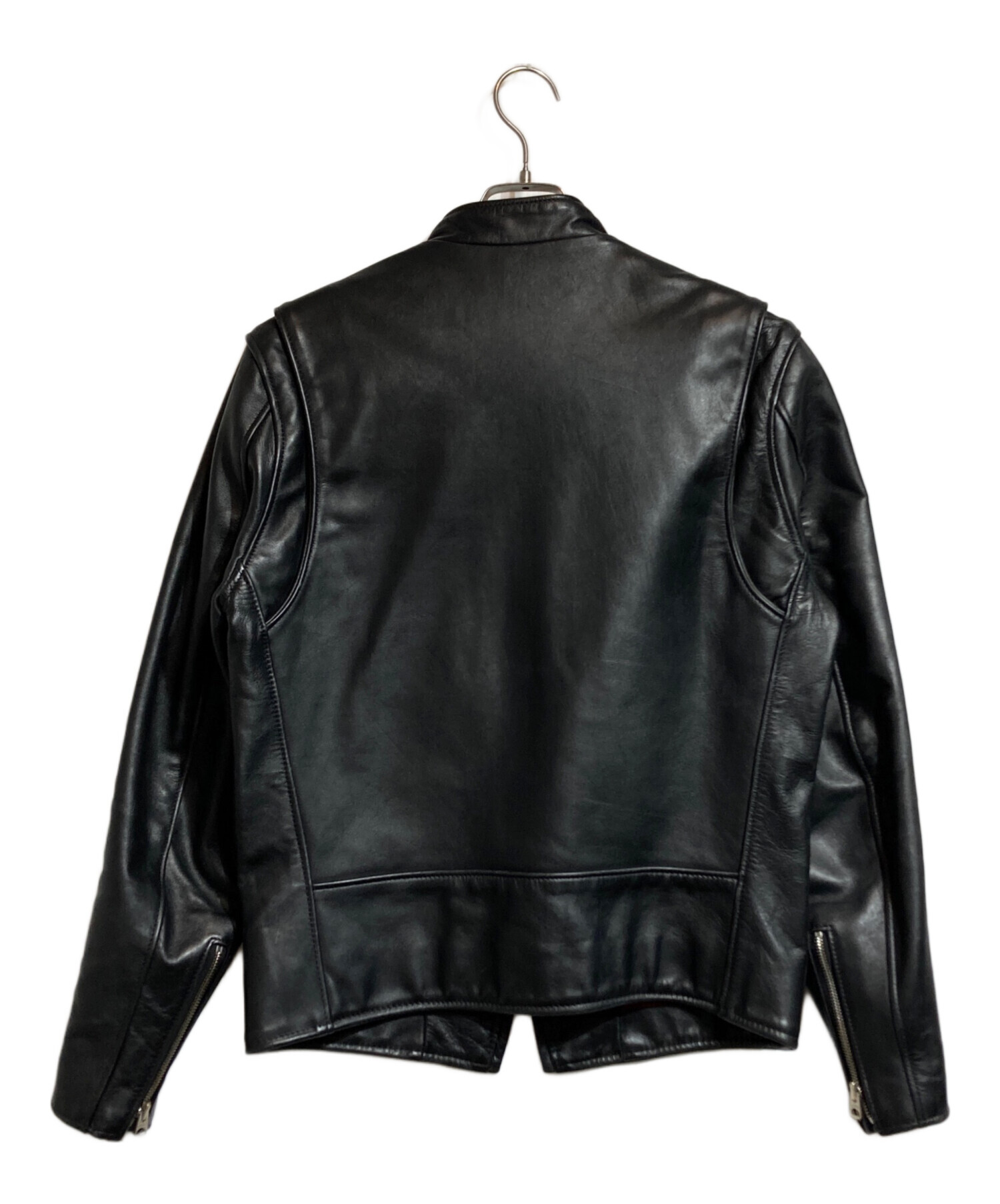 Schott ショット 黒レザーシングルライダースジャケット 36 Schott