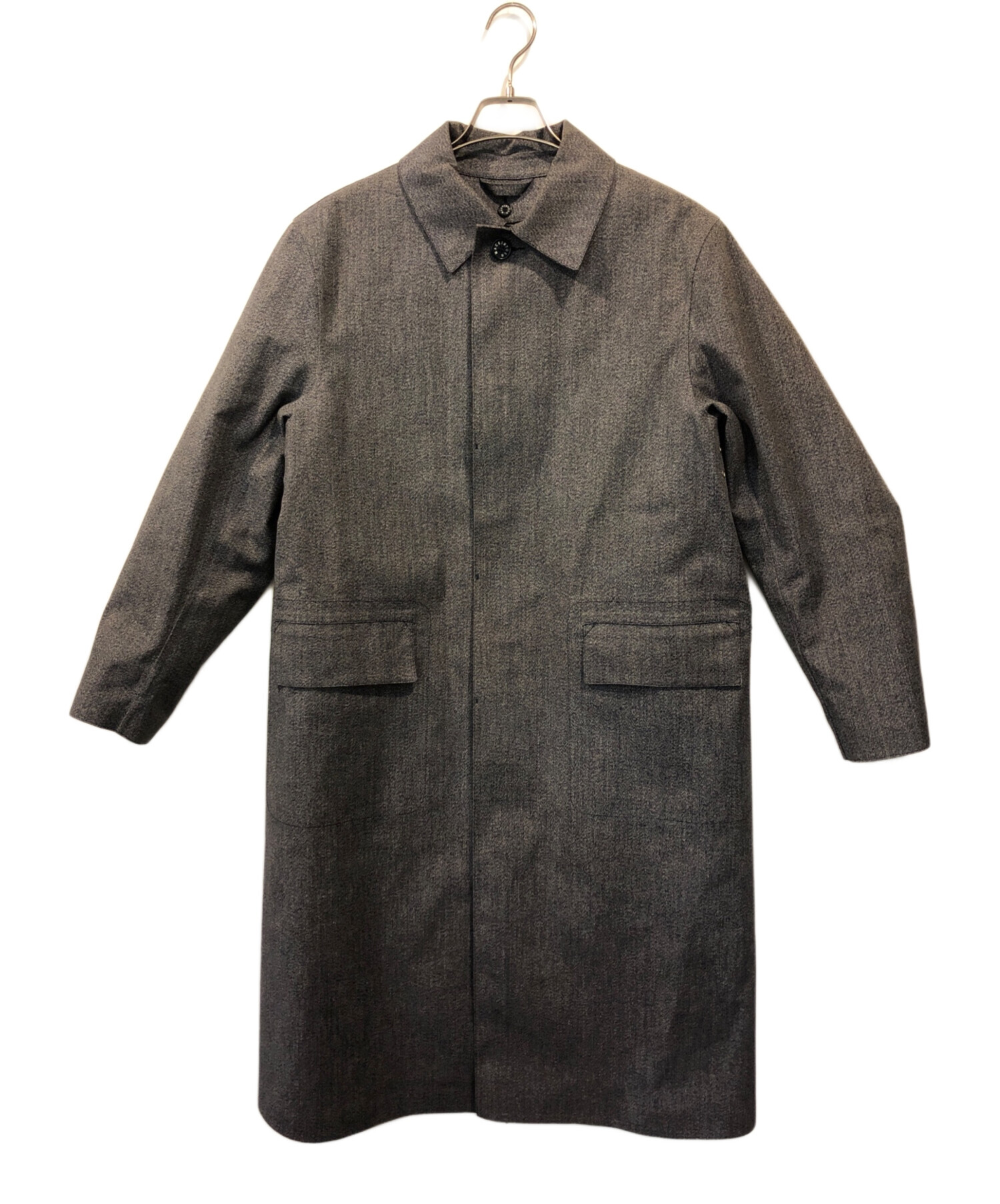 未使用品MACKINTOSH×HYKE パイソン柄のゴム引きステンカラーコート