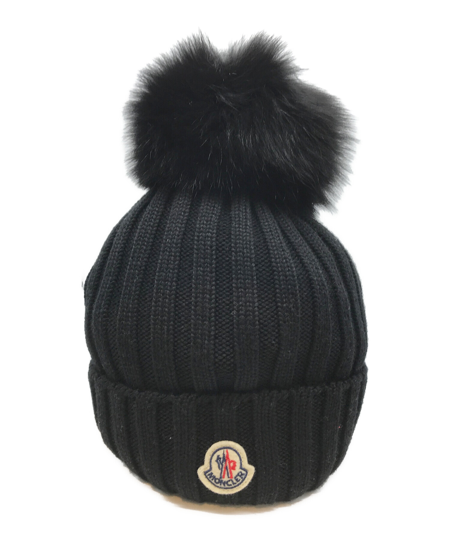 中古・古着通販】MONCLER (モンクレール) ファー付ニットキャップ