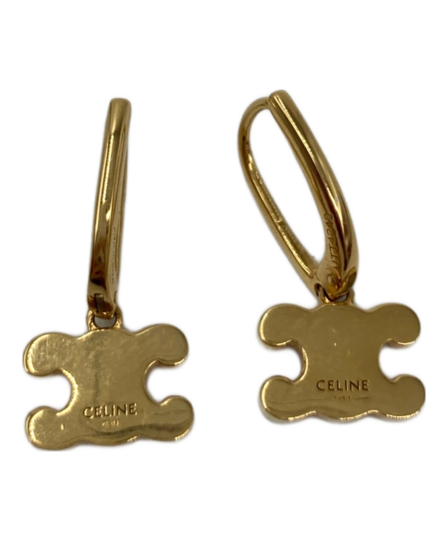 中古・古着通販】CELINE (セリーヌ) トリオンフ ラインストーン ピアス