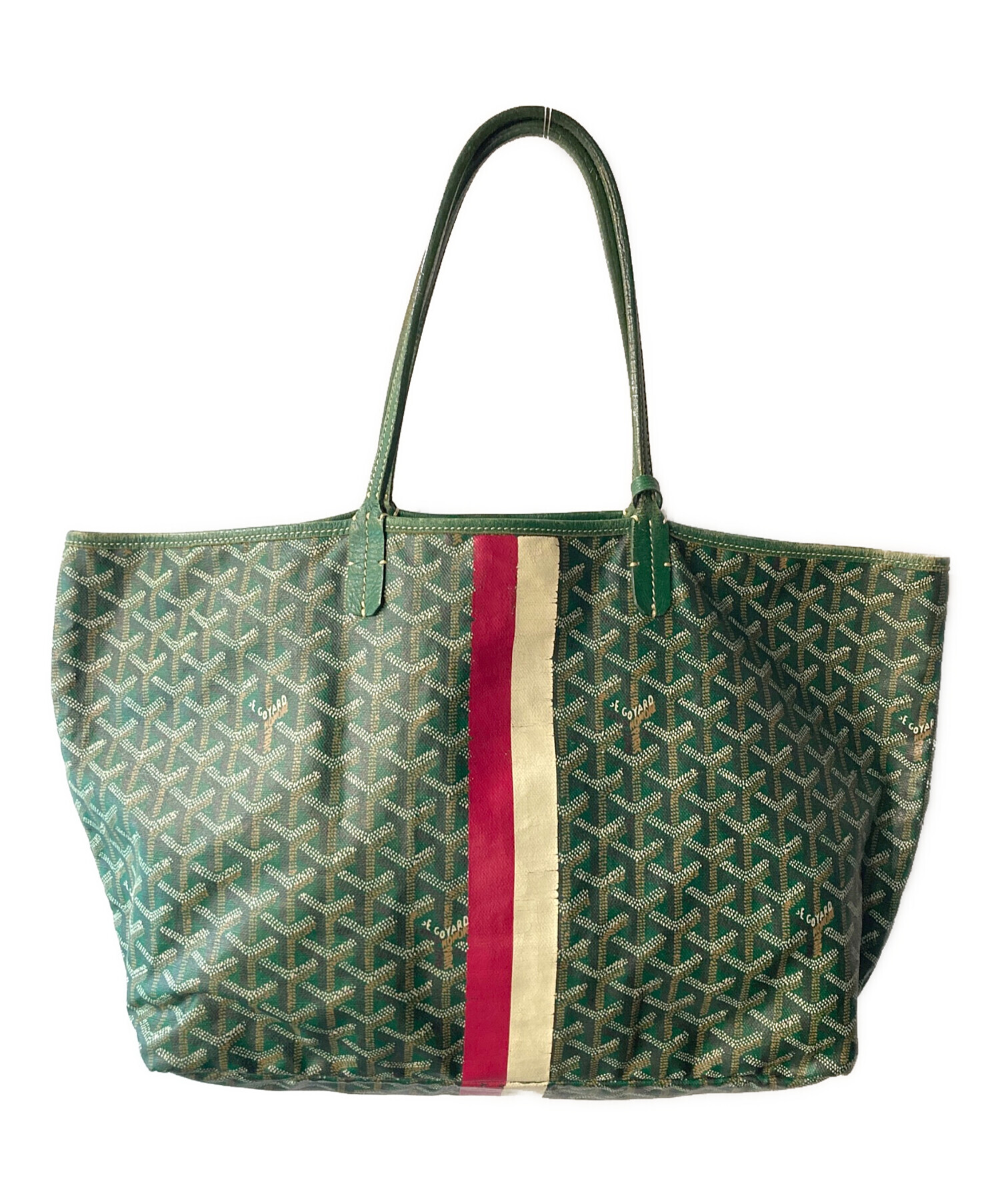 中古・古着通販】GOYARD (ゴヤール) サンルイPM トートバッグ グリーン