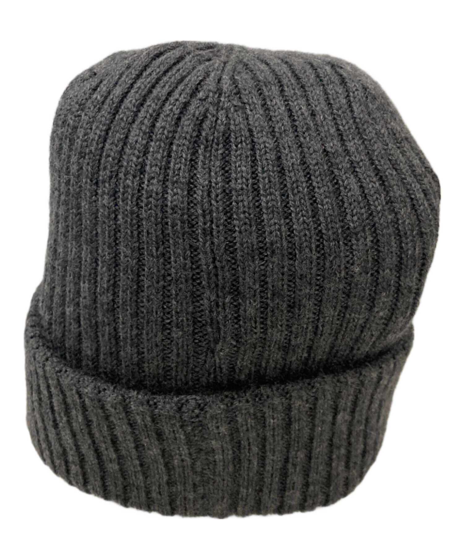 中古・古着通販】MONCLER (モンクレール) ロゴワッペンニット帽 グレー