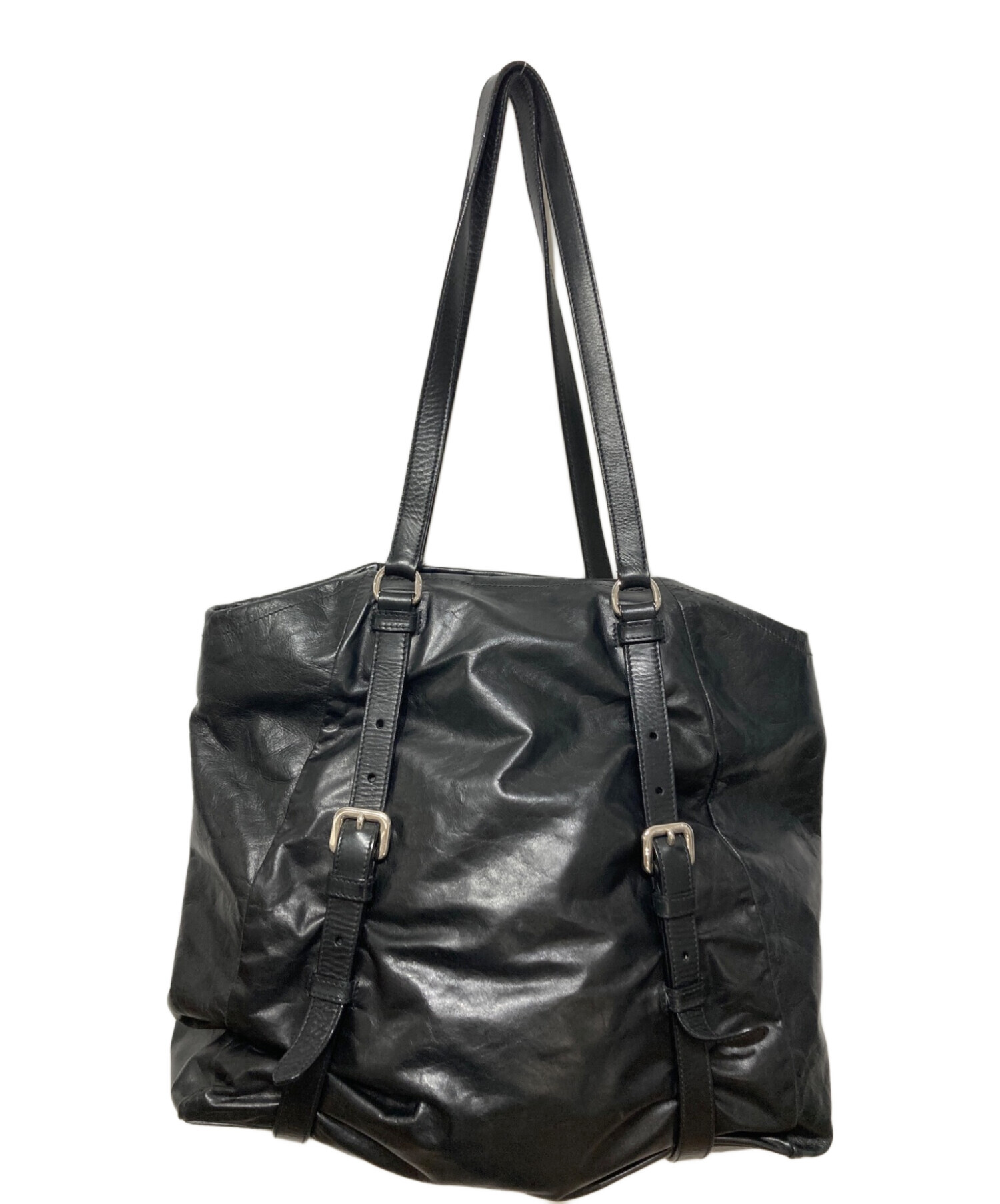 PRADA / トートバッグ/ブラック/黒/レザー ブラック ラージ ソフト