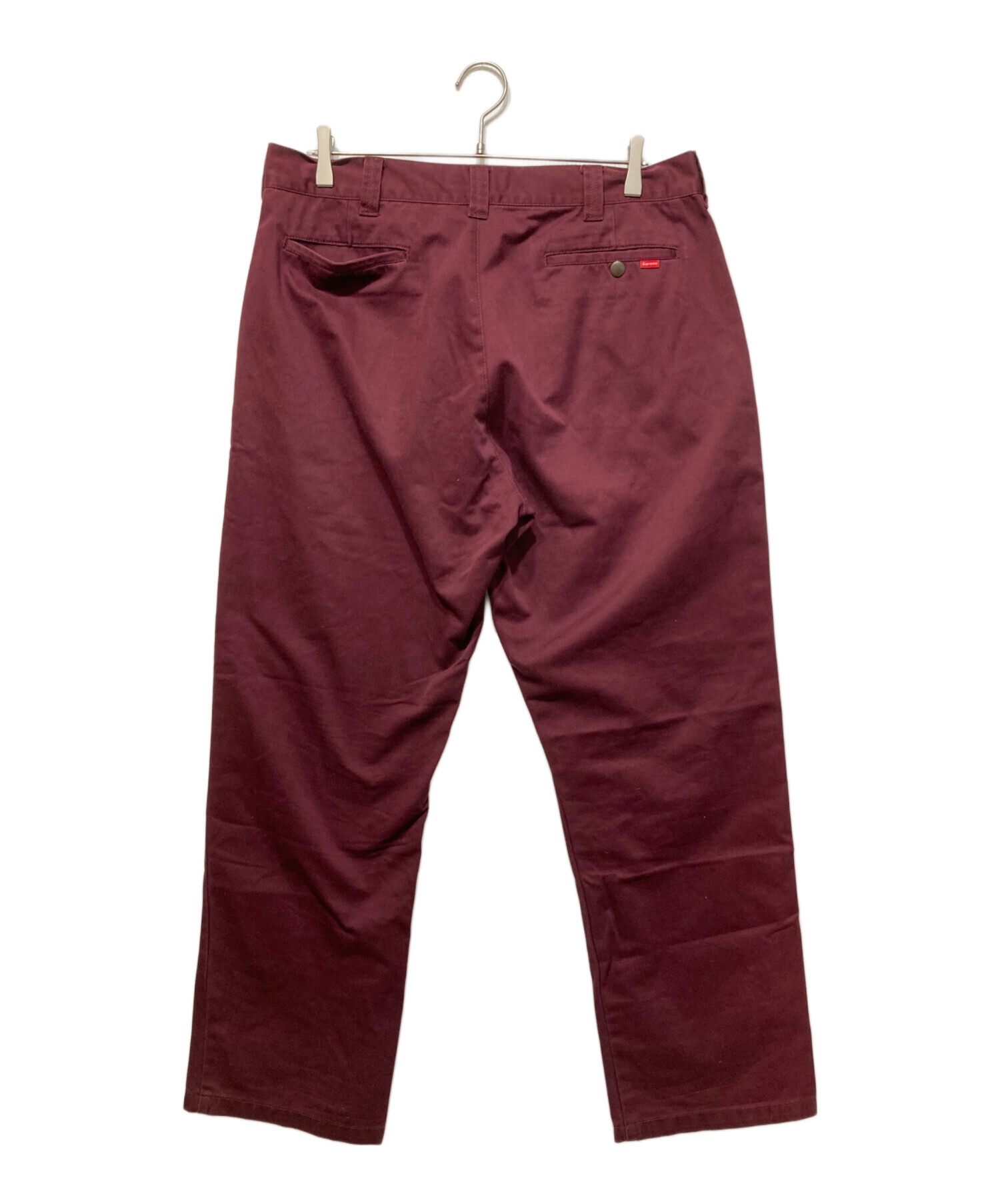 中古・古着通販】SUPREME (シュプリーム) Work Pant レッド サイズ:34