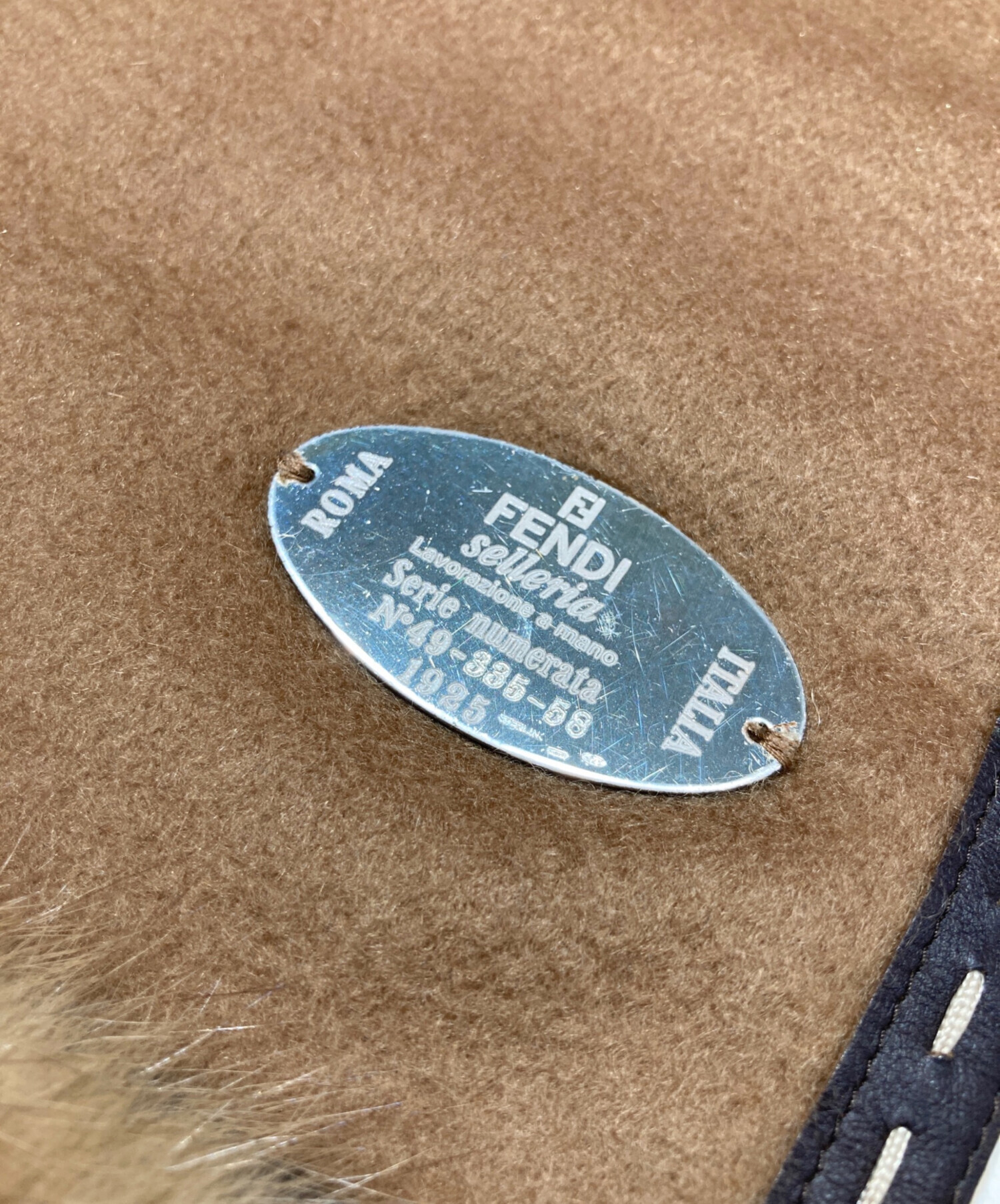 中古・古着通販】FENDI (フェンディ) ファー付カシミヤストール