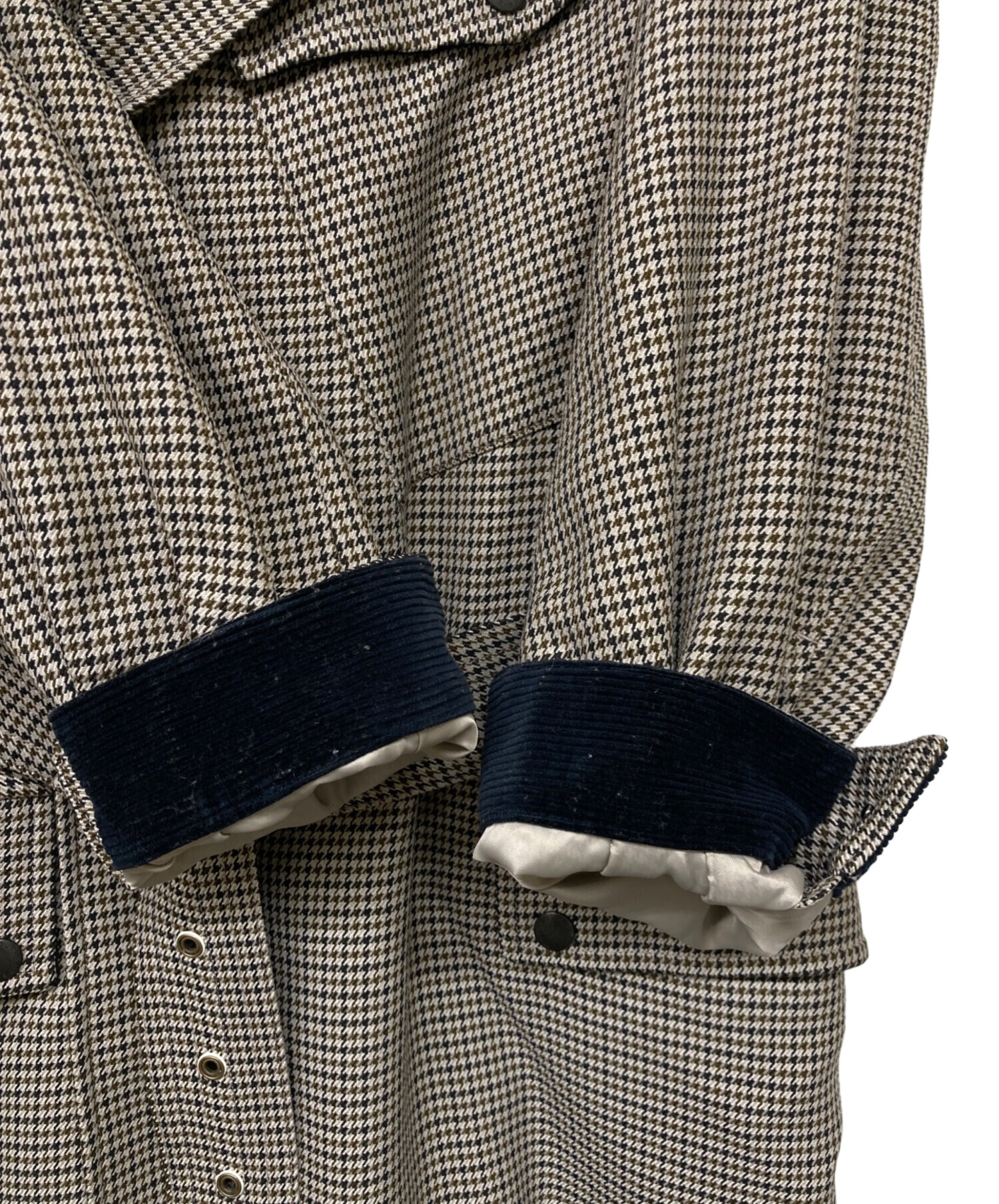 中古・古着通販】Barbour (バブアー) チェックコート グレー サイズ:36