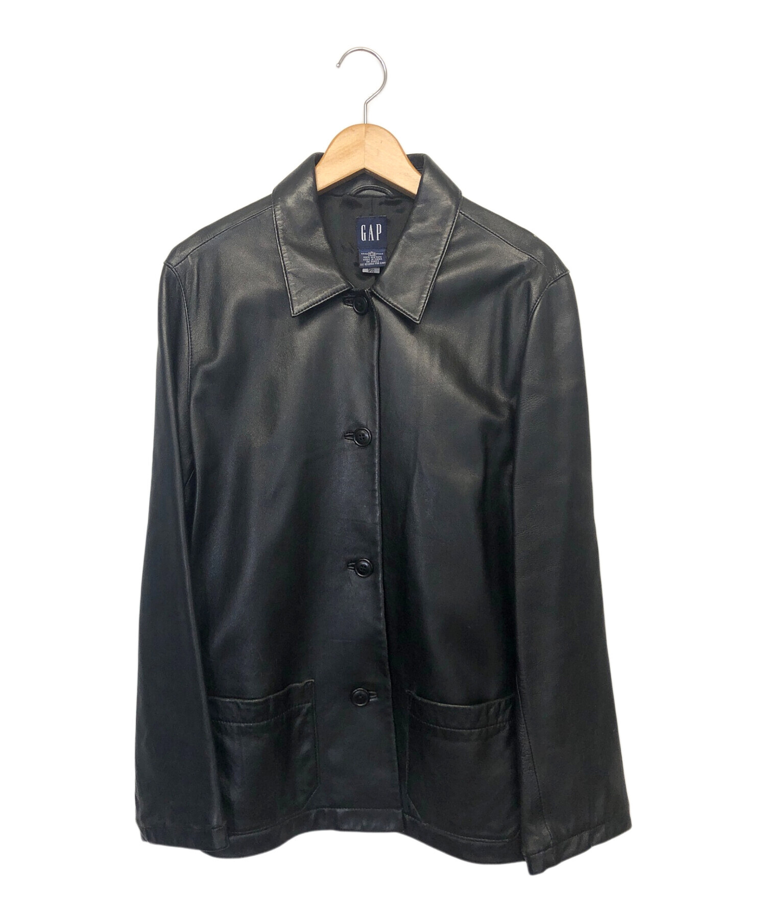 OLD GAP ギャップ レザージャケット XL ブラック