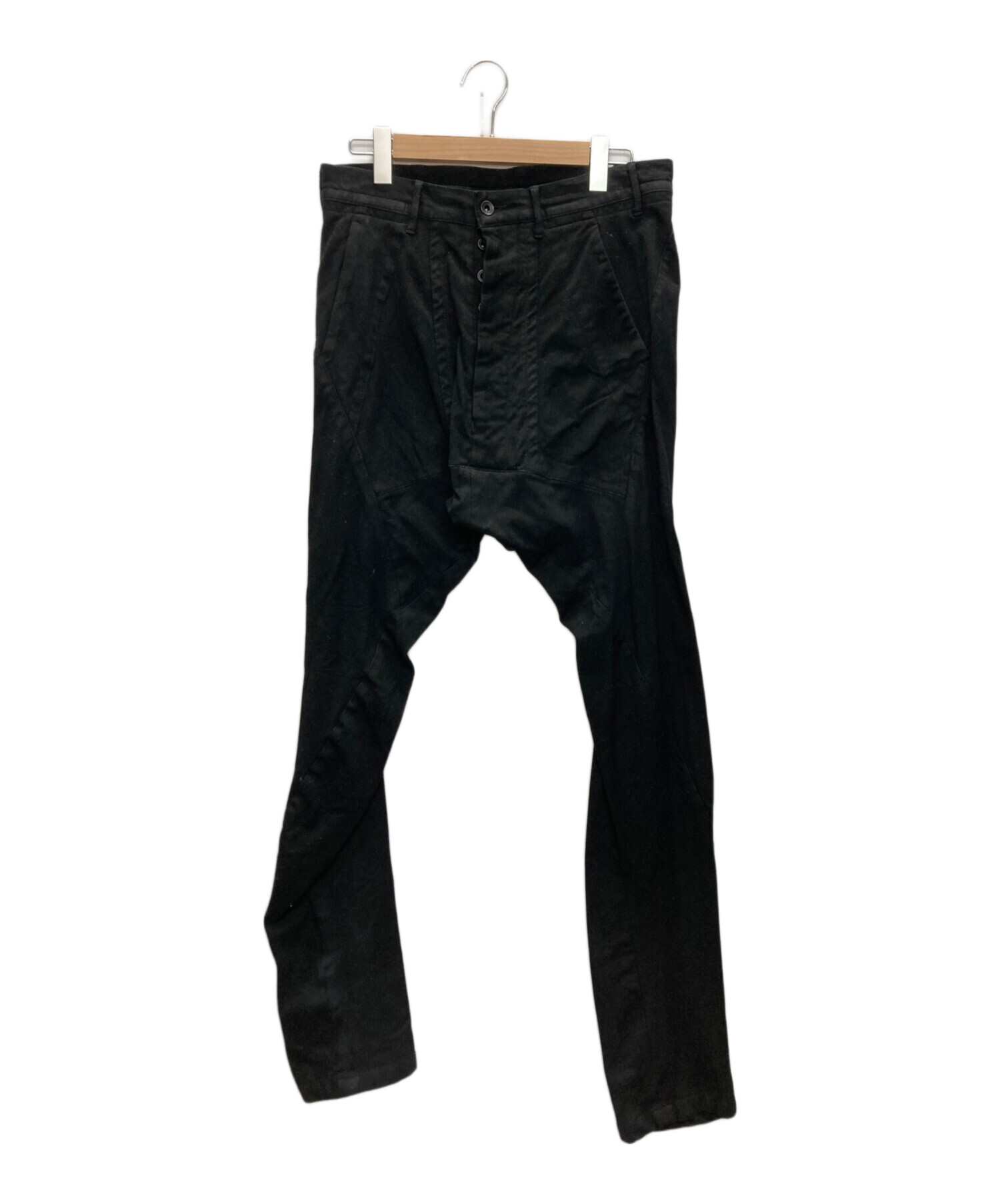 タグ有 JULIUS サルエルクロップドイージーパンツ サイズ2 BLACK タグ