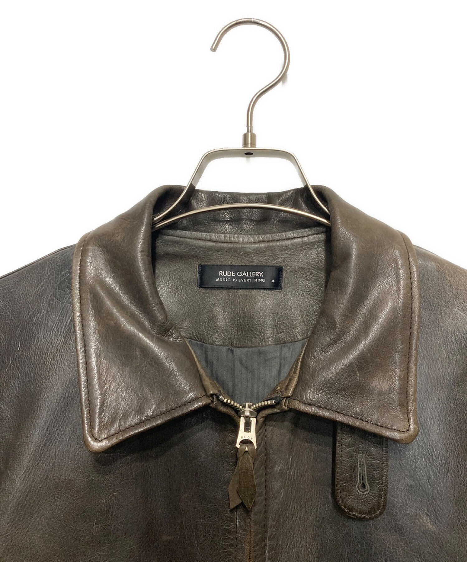 ルードギャラリー シープスキンシングルライダースジャケット RUDE